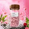 Pink tablet glass bottle portable storage bottle for medicines and health products packaging container Specification image